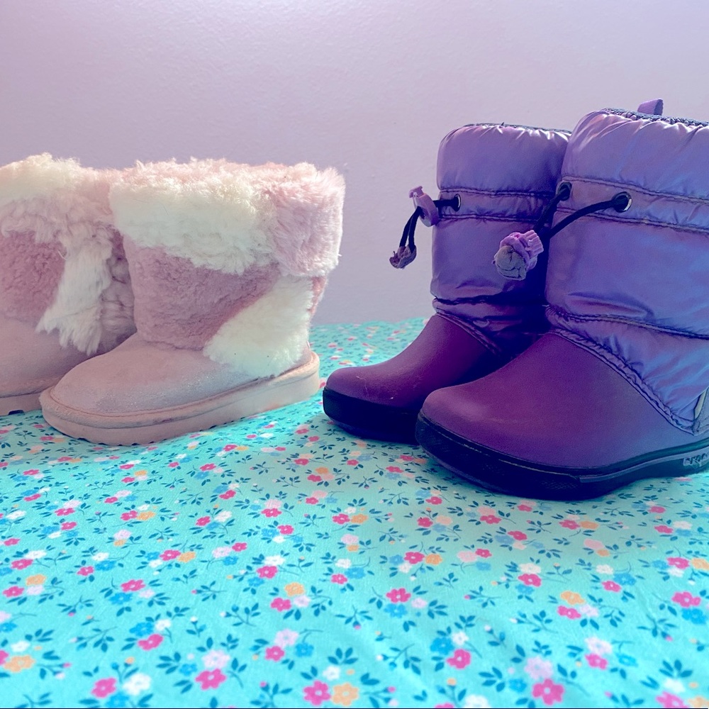 Toddler Ugg and crocs booties 💖